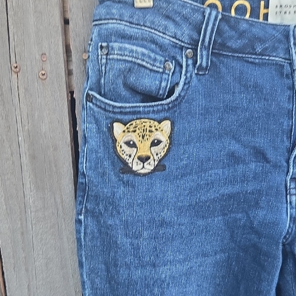 Kate Spade Broome Street Embellished Spadefun Sequin Girlfriend Jeans - Picture 3 of 11